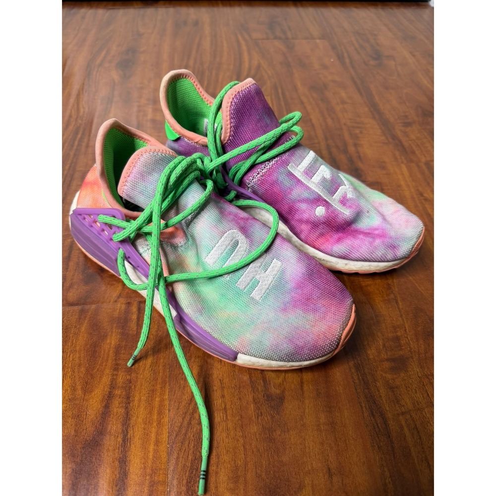 Adidas Pharrell x NMD Human Race Trail Holi Festival Tie Dye Purple SZ 6.5